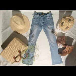 Celebrity Ace Women's Flare Blue‎ Bootcut Jeans Size 7/28